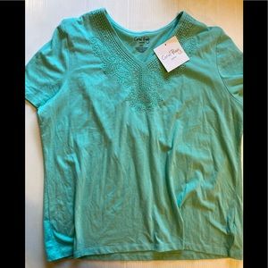 NWT Coral Bay aqua shirt